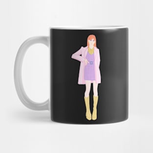 Spring in the 60s Vintage Fashion Illustration Mug